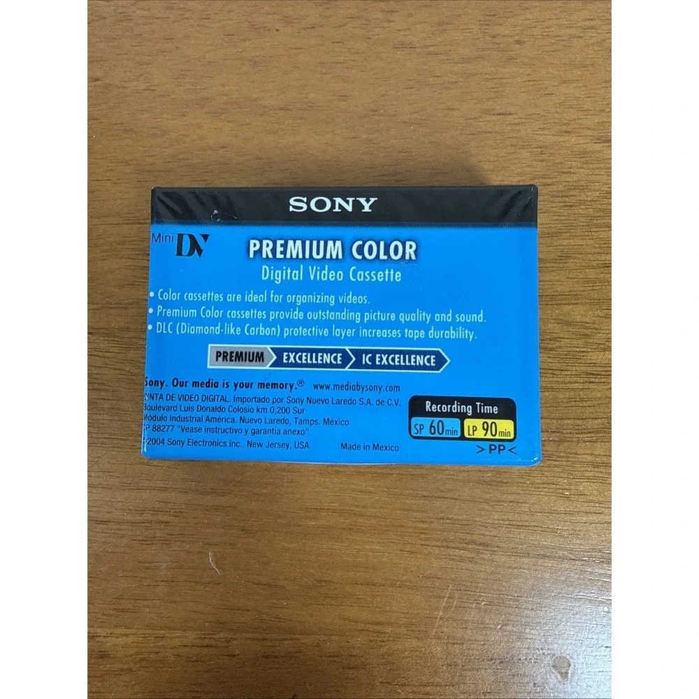 Sealed Sony DVC Premium Color Mini DV Digital Video Cassette 60 LP 90 - DVM60